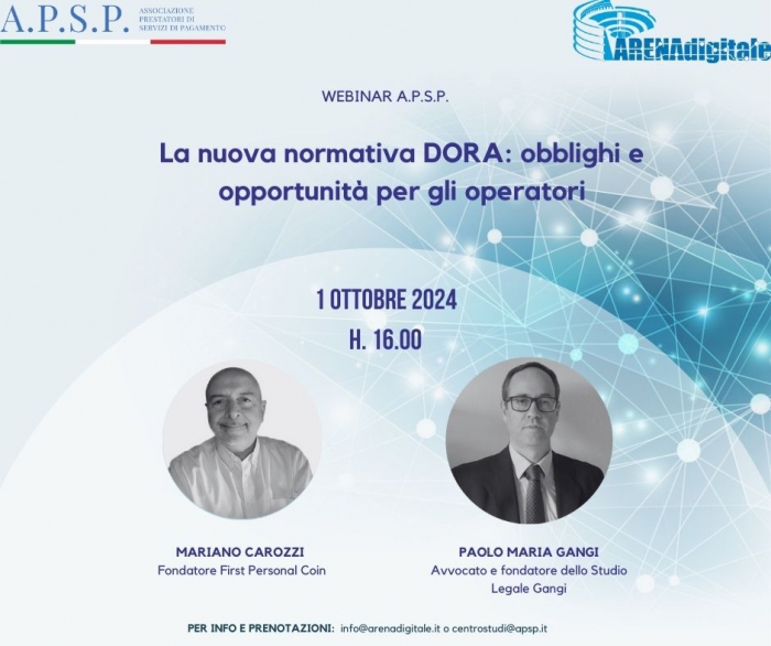Foto La nuova normativa DORA, obblighi e opportunità per gli operatori Foto La nuova normativa DORA, obblighi e opportunità per gli operatori
